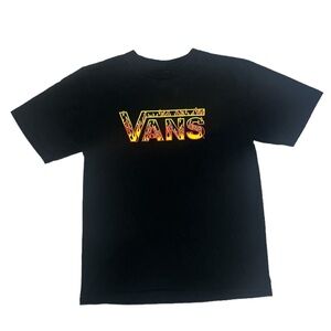 Black Vans Fire T Shirt